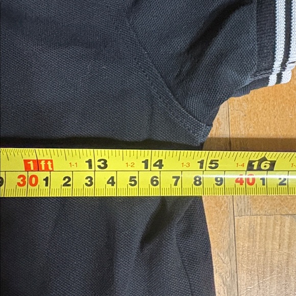 Fred Perry Black Polo Dress with White Accents - Picture 10 of 11